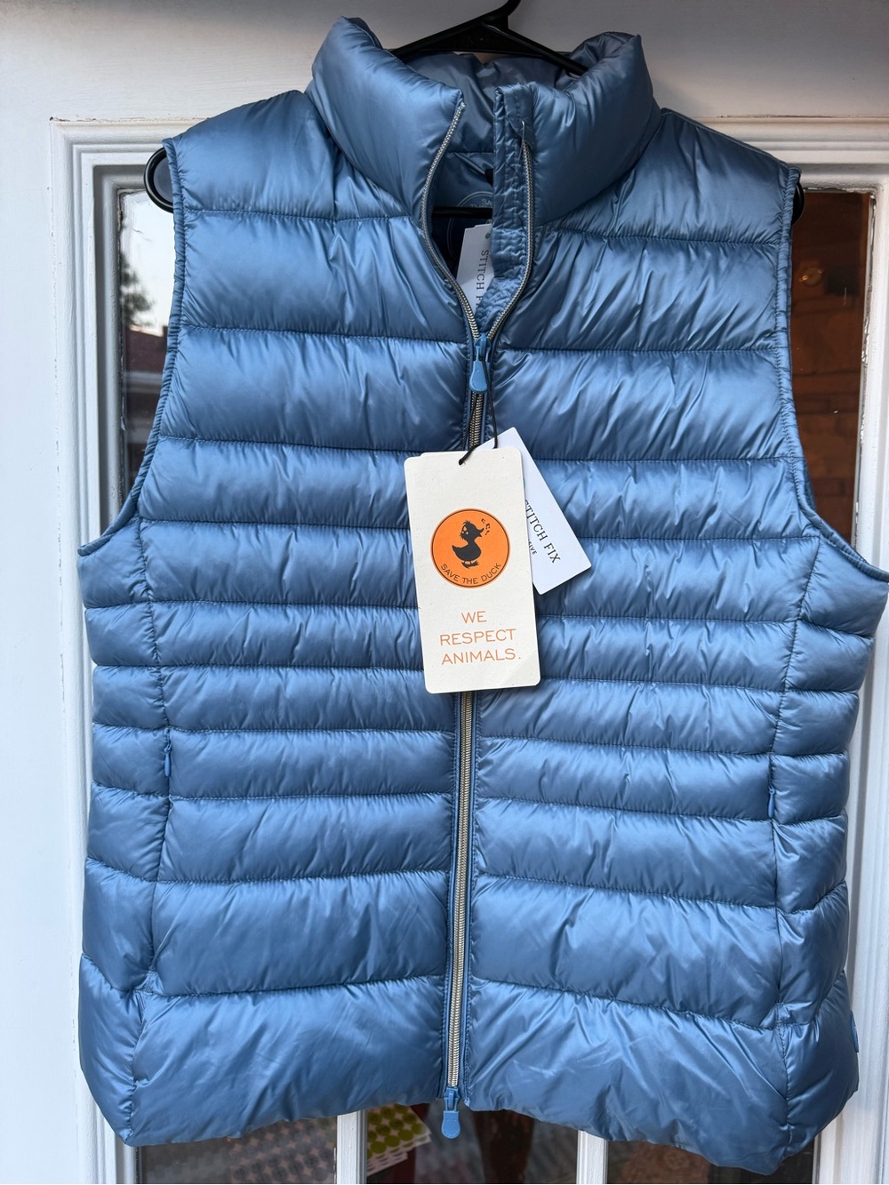 SAVE THE DUCK Light Blue Packable Puffer Vest